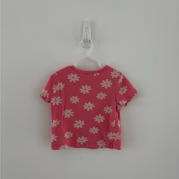 Old Navy Pink Daisy Kids Tee - Picture 2 of 4